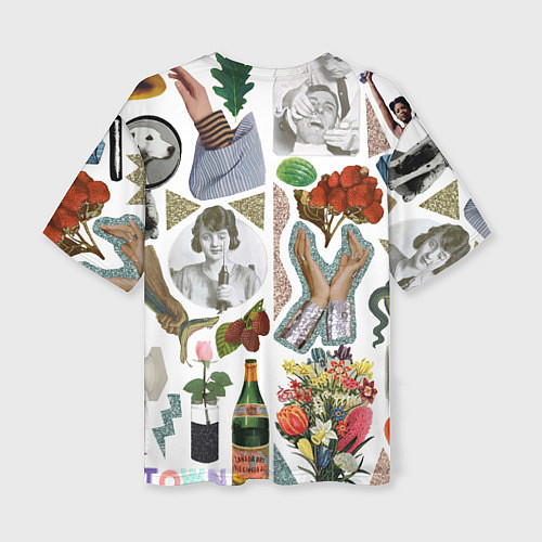 Женская футболка оверсайз Underground vanguard pattern fashion 2088 / 3D-принт – фото 2