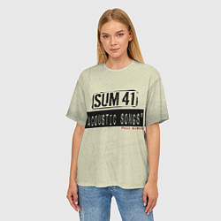 Футболка оверсайз женская Sum 41 - The Acoustics Full Album, цвет: 3D-принт — фото 2