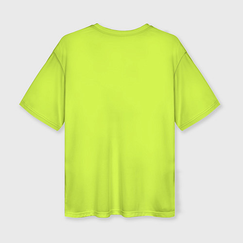 Женская футболка оверсайз Зеленый неон из фильма Барби / 3D-принт – фото 2