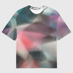 Футболка оверсайз женская Современный разноцветный абстрактный узор, цвет: 3D-принт