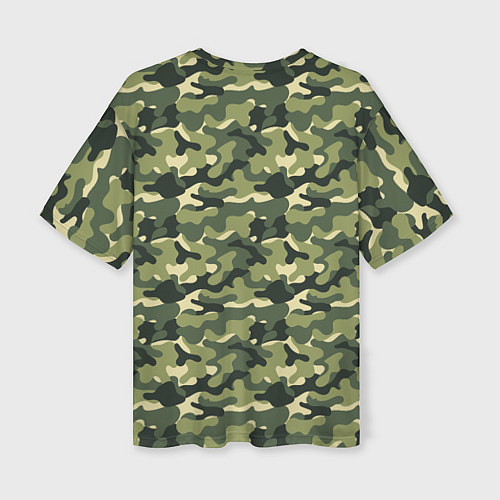 Женская футболка оверсайз Один в поле воин если он по-русски скромен / 3D-принт – фото 2