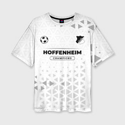 Женская футболка оверсайз Hoffenheim Champions Униформа