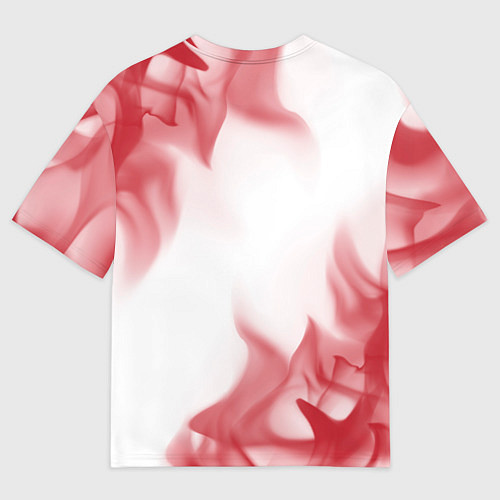 Женская футболка оверсайз Mafia: красные таблички Best Player и Ultimate / 3D-принт – фото 2