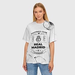 Футболка оверсайз женская Real Madrid Football Club Number 1 Legendary, цвет: 3D-принт — фото 2