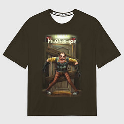 Футболка оверсайз женская Привет сосед игра, цвет: 3D-принт