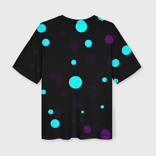 Женская футболка оверсайз Хвост феи - абстракция / 3D-принт – фото 2