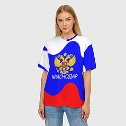 Футболка оверсайз женская Краснодар - ГЕРБ, цвет: 3D-принт — фото 2
