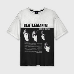 Женская футболка оверсайз With The Beatles Битломания