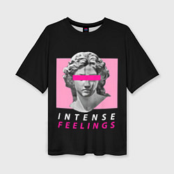 Женская футболка оверсайз Intense Feelings