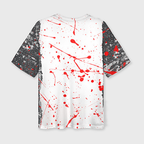 Женская футболка оверсайз Metal gear rising blood / 3D-принт – фото 2