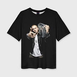 Женская футболка оверсайз Eminem rap hip hop