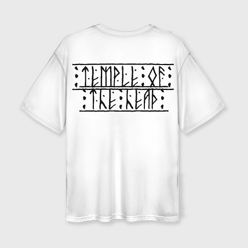 Женская футболка оверсайз Храм Головы / 3D-принт – фото 2