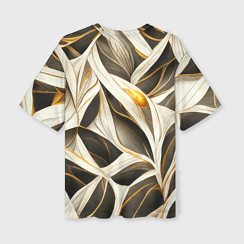 Женская футболка оверсайз Элегантная абстракция / 3D-принт – фото 2