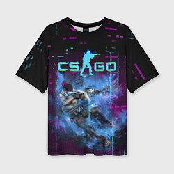 Футболка оверсайз женская CS GO - Skin, цвет: 3D-принт