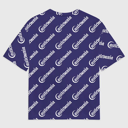 Женская футболка оверсайз Кастлвания узор / 3D-принт – фото 2