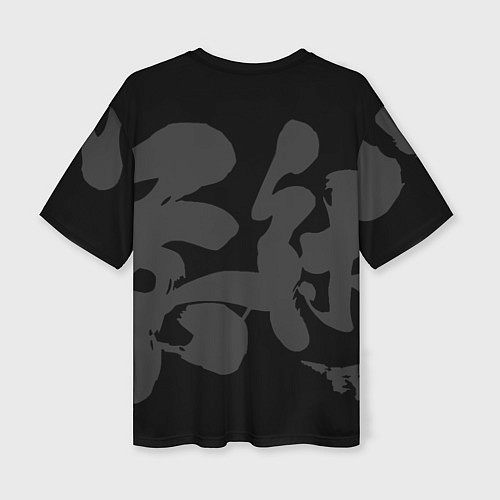 Женская футболка оверсайз Jiu-jitsu throw logo / 3D-принт – фото 2