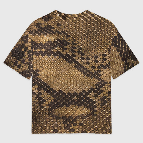 Женская футболка оверсайз Кожа питона - fashion 2028 / 3D-принт – фото 2