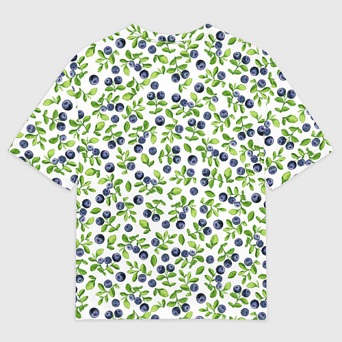 Женская футболка оверсайз Лесная черника / 3D-принт – фото 2