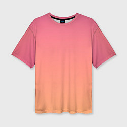 Женская футболка оверсайз Закатное небо