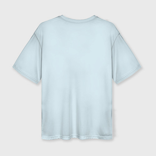 Женская футболка оверсайз Blue Rainbow Friends / 3D-принт – фото 2