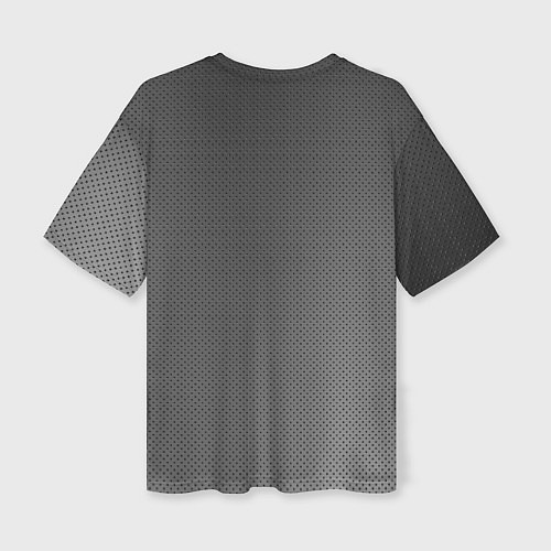 Женская футболка оверсайз Стальной фон / 3D-принт – фото 2