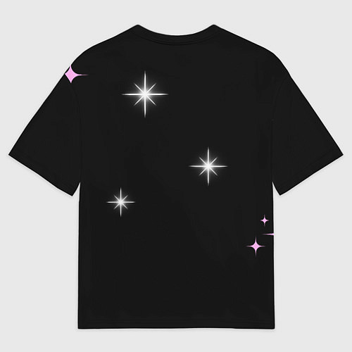 Женская футболка оверсайз Надпись / 3D-принт – фото 2