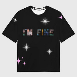 Женская футболка оверсайз Надпись