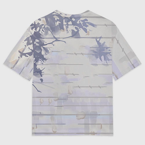 Женская футболка оверсайз Человек-бензопила Аса Митака в окне / 3D-принт – фото 2