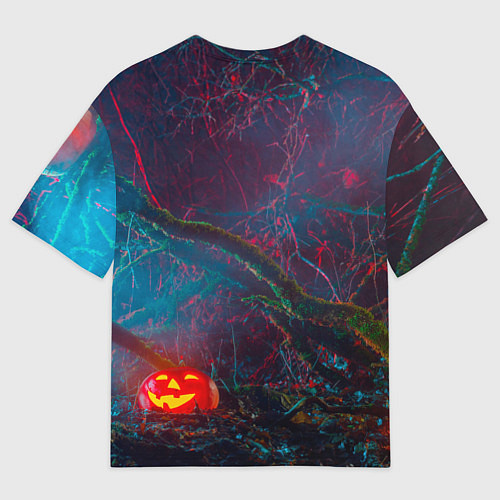 Женская футболка оверсайз Голова зомби / 3D-принт – фото 2