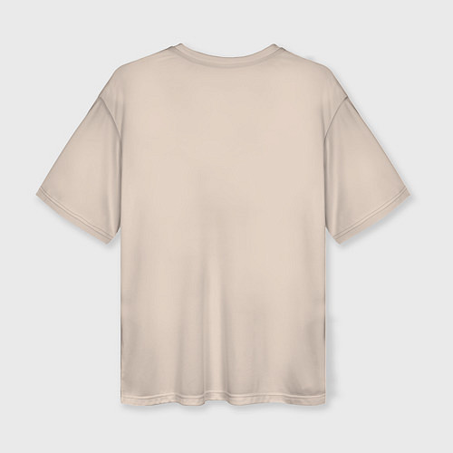 Женская футболка оверсайз Поляна из рассыпанных алых сердечек / 3D-принт – фото 2
