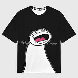 Футболка оверсайз женская Йолло - Мемные стикеры, цвет: 3D-принт