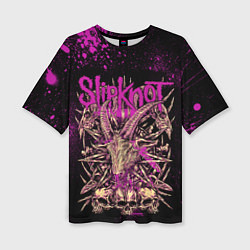 Футболка оверсайз женская Slipknot pink, цвет: 3D-принт