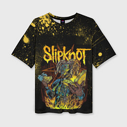 Футболка оверсайз женская Slipknot Yellow Monster, цвет: 3D-принт