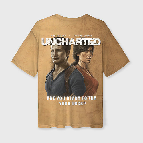 Женская футболка оверсайз Uncharted: Legacy of Thieves Collection / 3D-принт – фото 2