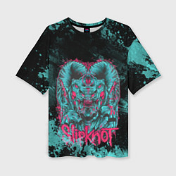 Женская футболка оверсайз Monster Slipknot