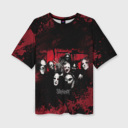 Женская футболка оверсайз Группа Slipknot