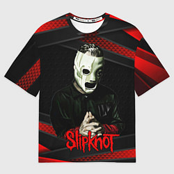 Футболка оверсайз женская Slipknot black & red, цвет: 3D-принт