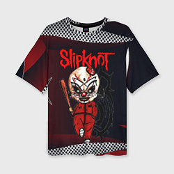 Женская футболка оверсайз Slipknot бита