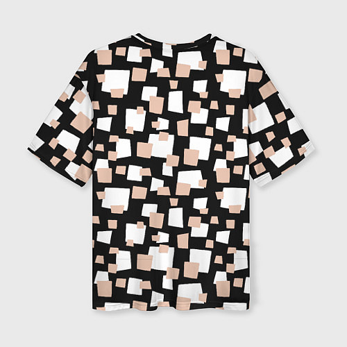 Женская футболка оверсайз Геометрические фигуры разных размеров / 3D-принт – фото 2