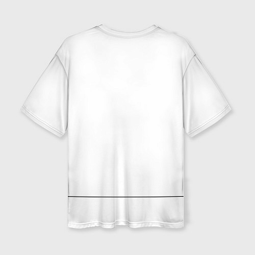 Женская футболка оверсайз Кролик минимализм / 3D-принт – фото 2