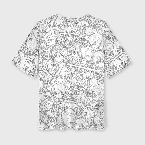 Женская футболка оверсайз Дэндро Архонт - Нахида / 3D-принт – фото 2