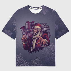 Футболка оверсайз женская Сборы к Новому году, цвет: 3D-принт