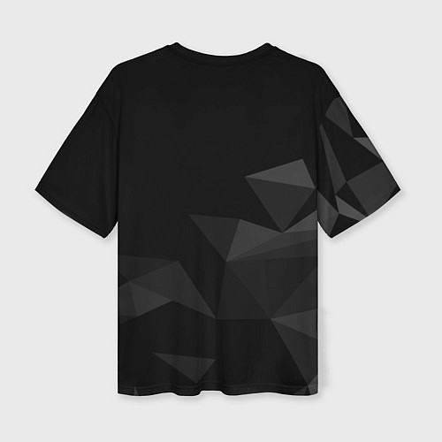 Женская футболка оверсайз Сборная Германии треугольники / 3D-принт – фото 2