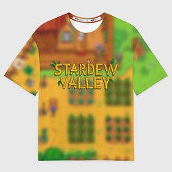 Женская футболка оверсайз Огород в Stardew Valley