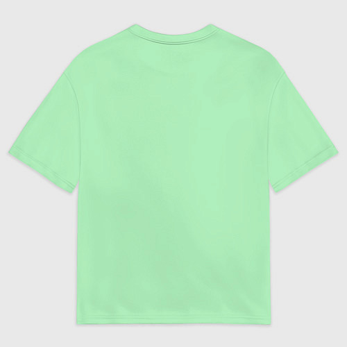 Женская футболка оверсайз Мятный радуга / 3D-принт – фото 2