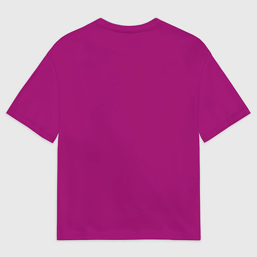 Женская футболка оверсайз Баклажановый радуга / 3D-принт – фото 2