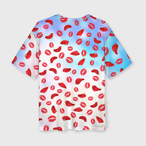 Женская футболка оверсайз Про лучшую маму / 3D-принт – фото 2