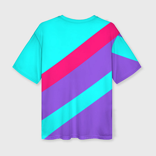 Женская футболка оверсайз Аля восьмидесятые FIRM / 3D-принт – фото 2