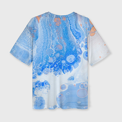 Женская футболка оверсайз Водяной заяц / 3D-принт – фото 2