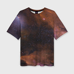 Женская футболка оверсайз Космос и множество звёзды
